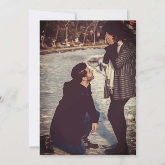 Streifen der Herbstsaison | Einladung zur Hochzeit (Rückseite)