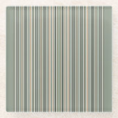 Streifen der klassischen Länge Glasuntersetzer (Vorderseite)