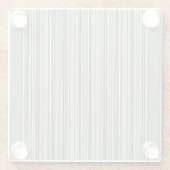 Streifen der klassischen Länge Glasuntersetzer (Rückseite)