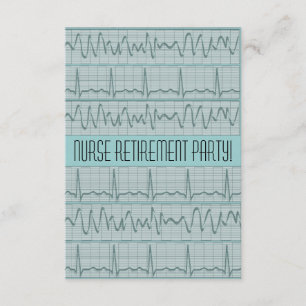Streifen der Krankenschwester-Ruhestands-Party Einladung