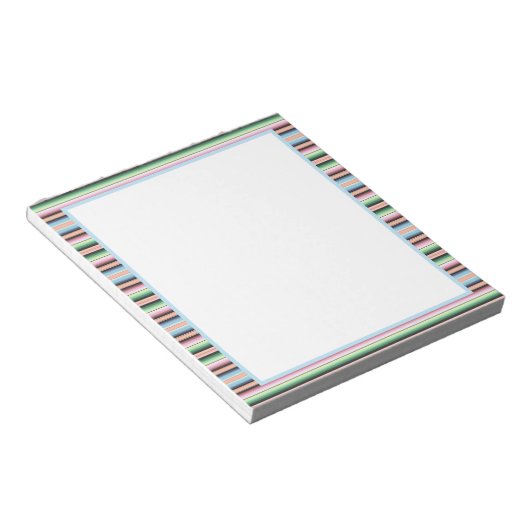 Streifen der Pastellserape Notizblock (angewinkelt)