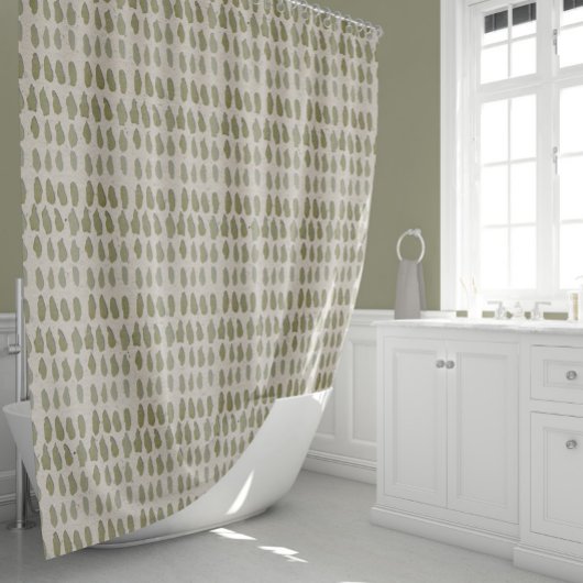 Streifen der Pinselstriche Duschvorhang