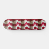 Streifen der US-Flagge Skateboard (Horizontal)