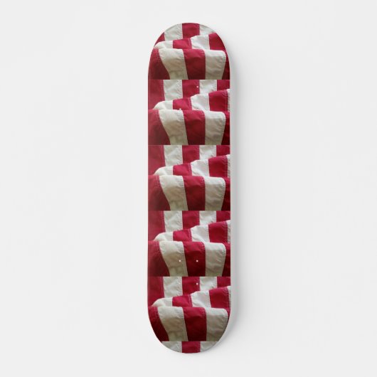Streifen der US-Flagge Skateboard (Vorne)