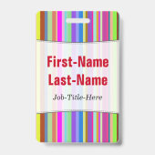 Streifen der verschiedenen Farben; Ausweis (Back)