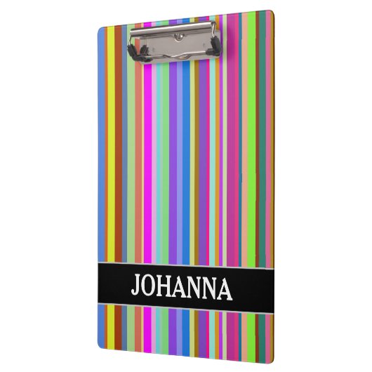 Streifen der verschiedenen Farben + Klemmbrett (Links)