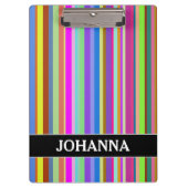 Streifen der verschiedenen Farben + Klemmbrett (Vorderseite)