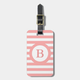 STREIFEN DES CHIC-LUGGAGE/BAG TAG_04 PINK/WHITE GEPÄCKANHÄNGER