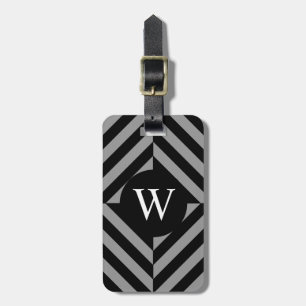 STREIFEN DES CHIC-LUGGAGE/BAG TAG_252 GRAY/BLACK GEPÄCKANHÄNGER