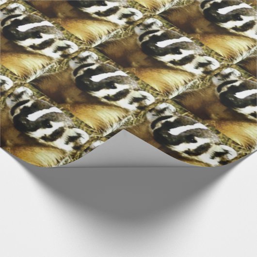 Streifen des Dachses Geschenkpapier (Ecke)