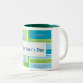 Streifen des glücklichen Chefs Tages Zweifarbige Tasse (VorderseiteRechts)