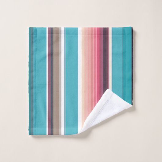 Streifen des Horizonts Badhandtuch Set (Waschlappen)