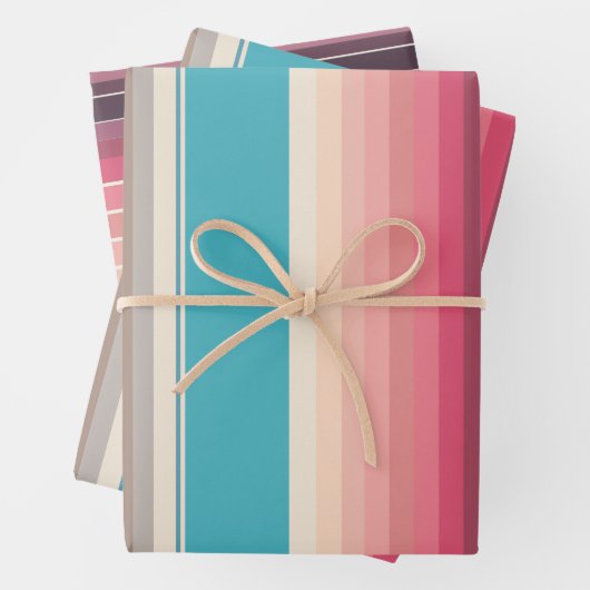 Streifen des Horizonts Geschenkpapier Set (Beispiel)