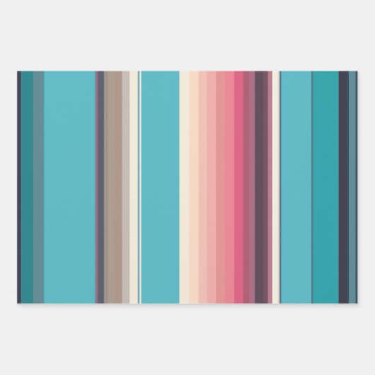 Streifen des Horizonts Geschenkpapier Set (Vorderseite)