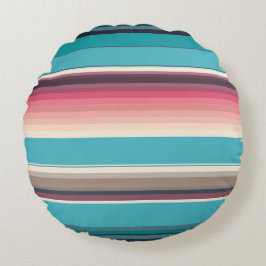 Streifen des Horizonts Rundes Kissen