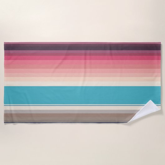 Streifen des Horizonts Strandtuch (Vorderseite)