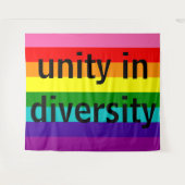 Streifen des Regenbogen-Gay Pride-LGBT der Wandteppich (Vorderseite (Horizontal))