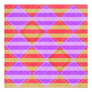 Streifen, Diamanten, Muster in Spot von Shirley Ta Fotodruck