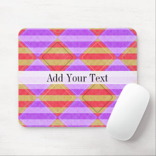 Streifen, Diamanten, Muster in Spot von Shirley Ta Mousepad