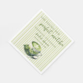 Streifen, die sie ihr perfektes Matcha-Brautparty Serviette (Ecke)