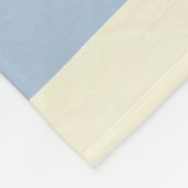 Streifen - dunkelblau, hellblau und creme fleecedecke (Ecke)