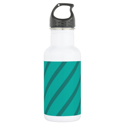 Streifen Edelstahlflasche (Vorderseite)