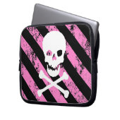 Streifen EMO gebrochen Laptopschutzhülle (Vorderseite Links)