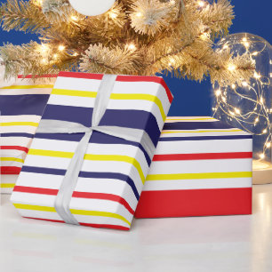 Streifen Farbige Sommer Gestreifte Muster Geschenkpapier