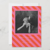 Streifen Feiertagskarte (Vorderseite)