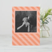 Streifen Feiertagskarte (Stehend Vorderseite)