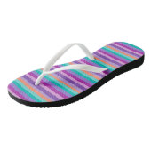 Streifen Flip Flops Badesandalen (Schrägansicht)