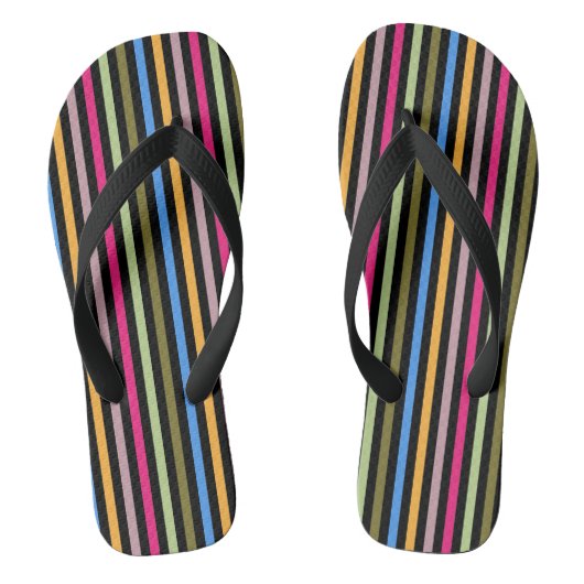 Streifen Flip Flops Badesandalen (Fußbett)
