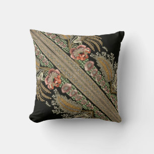 Streifen Floral Vintag Elegante Brocade Lace Kissen