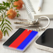 Streifen für die Polyamory-Markierung Schlüsselanhänger (Vorderseite rechts)