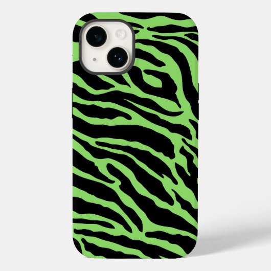 Streifen für grüne und schwarze Tiere Case-Mate iPhone Hülle (Rückseite)