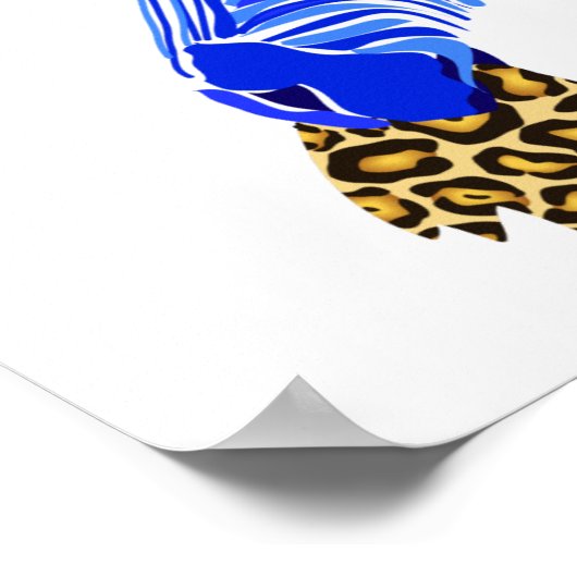 Streifen gegen Flecken Poster (Ecke)