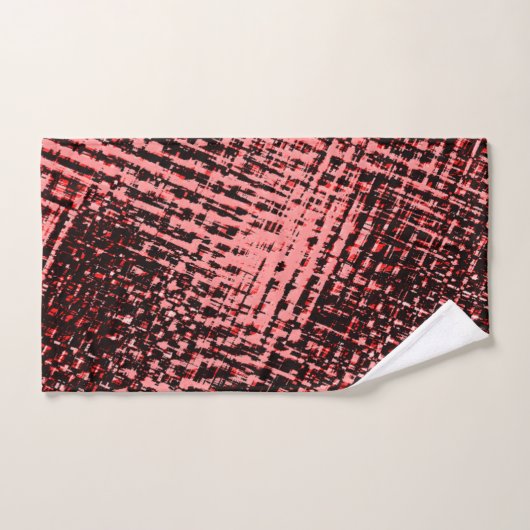 Streifen gekreuzt und verschwommen, pfirsichfarben badhandtuch set (Handtuch)