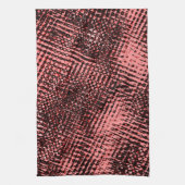 Streifen gekreuzt und verschwommen, pfirsichfarben geschirrtuch (Vertikal)