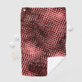 Streifen gekreuzt und verschwommen, pfirsichfarben golfhandtuch (Insitu)