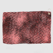 Streifen gekreuzt und verschwommen, pfirsichfarben golfhandtuch (Horizontal)