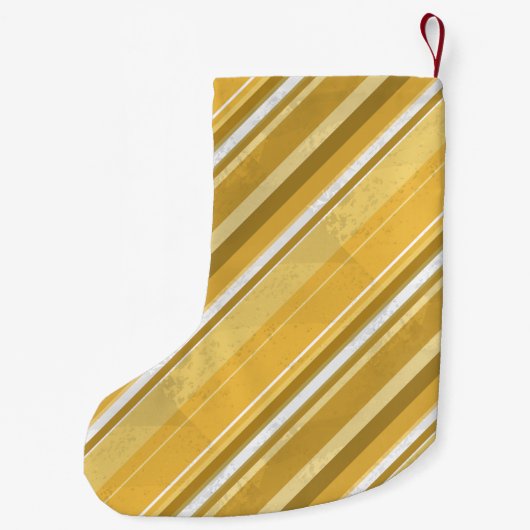 Streifen gelb kleiner weihnachtsstrumpf (Rückseite)