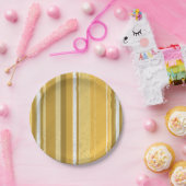 Streifen gelb pappteller (Party)