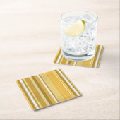 Streifen gelb rechteckiger pappuntersetzer (Vor Ort)