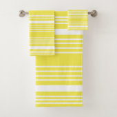 Streifen Gelb/Weiß Badetuch Set (Insitu)
