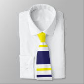 Streifen Gelbes blaues rotes Muster Krawatte (Gebunden)