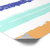 Streifen geometrisch, nahtlos, Vintag Poster (Ecke)