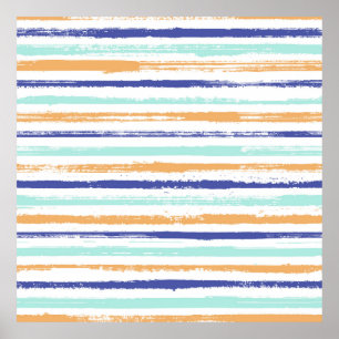 Streifen geometrisch, nahtlos, Vintag Poster