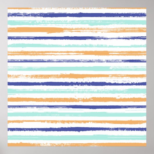 Streifen geometrisch, nahtlos, Vintag Poster (Vorne)