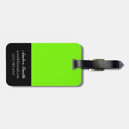 Streifen Gepäckanhänger (Rückseite horizontal)