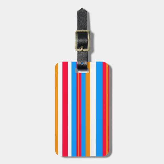 Streifen Gepäckanhänger (Vorderseite vertikal)